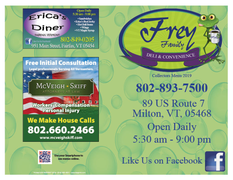 Frey Family Deli Fasprint Menus