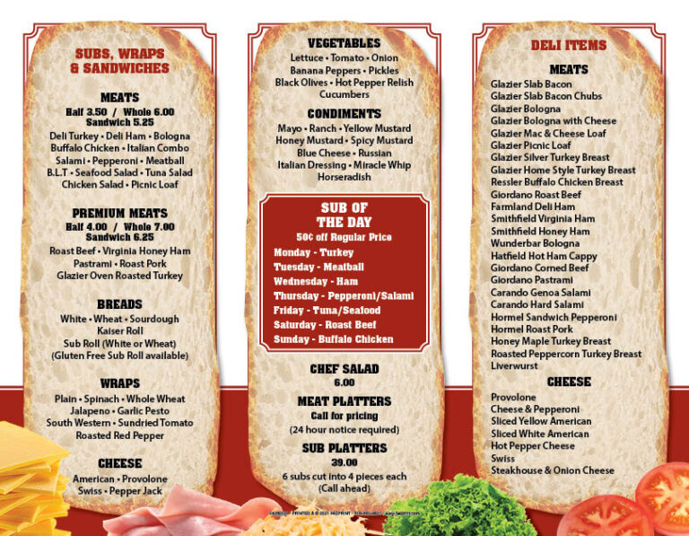 menus for eastside kitchen bar