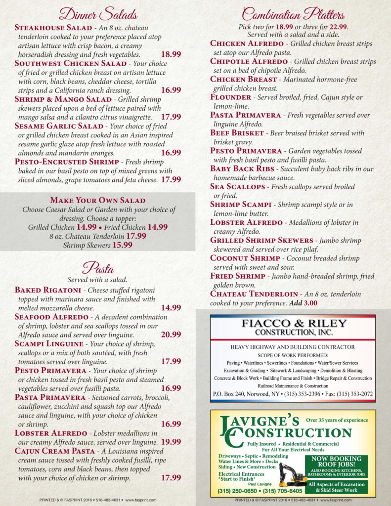 lobsterhouse4 Fasprint Menus