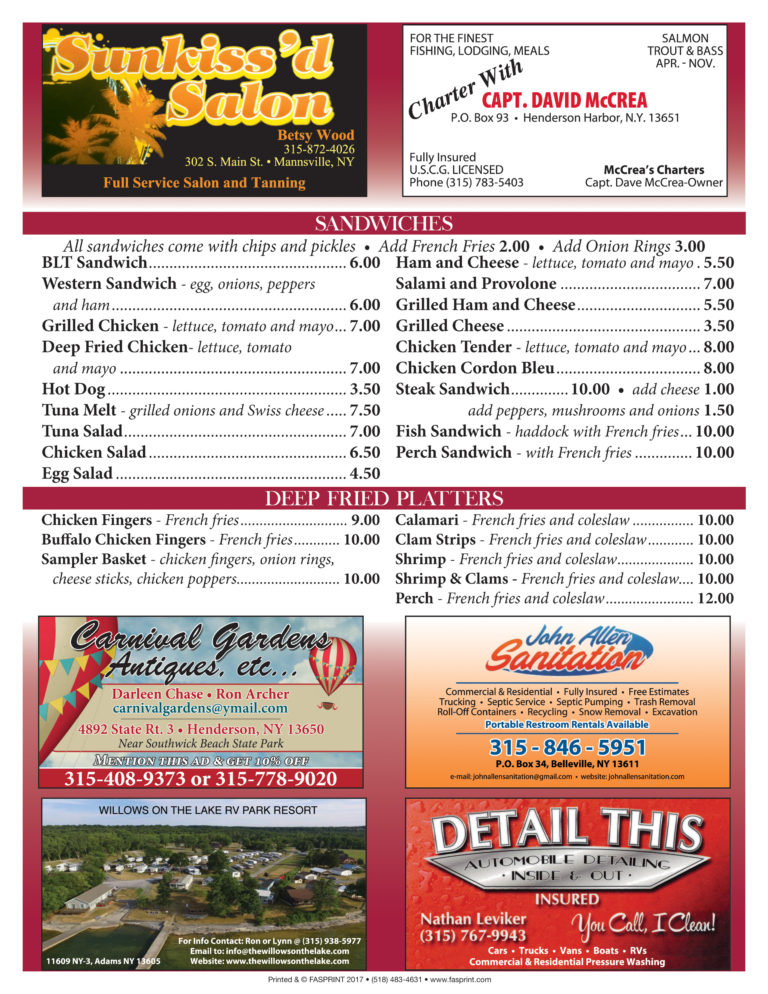 Cherry tree a38 christmas menu