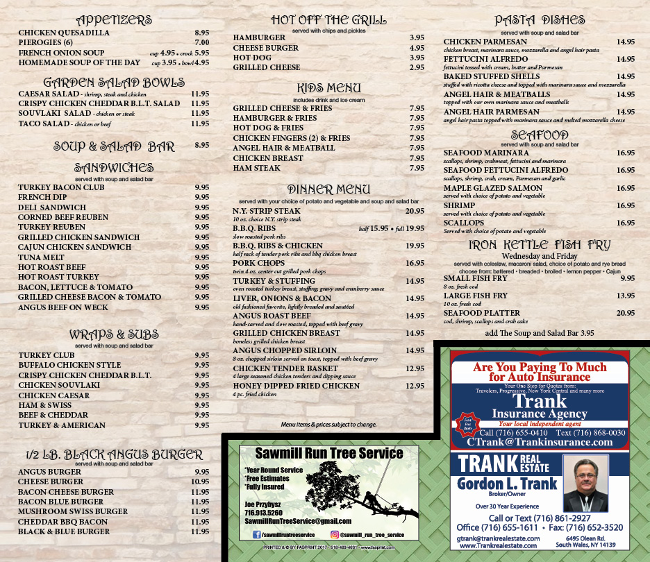 Iron Kettle Restaurant2 Fasprint Menus