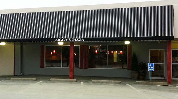Ziggy's Pizza storefront in West Lebanon, New Hampshire